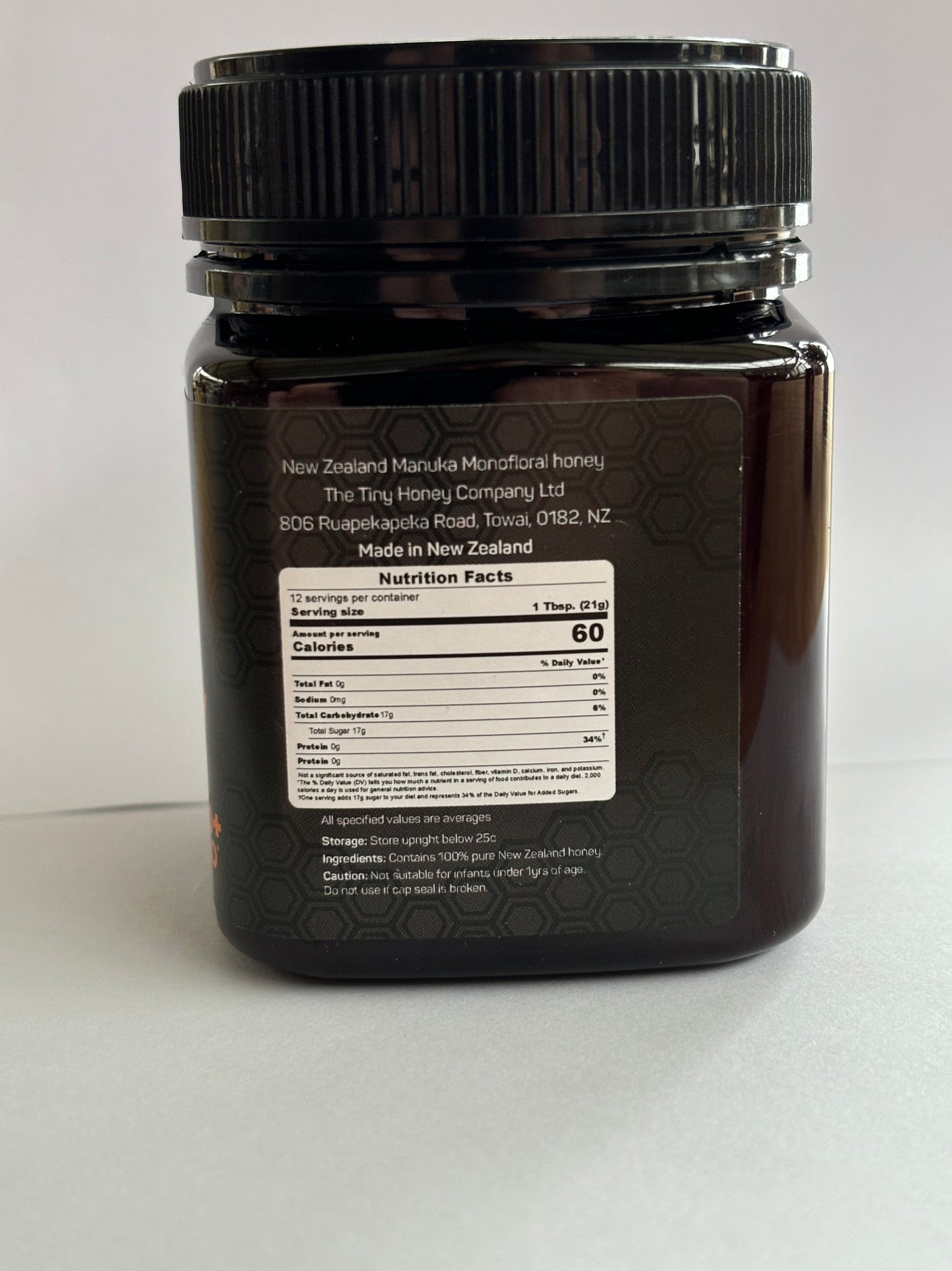 Manuka Honey 550+ MGO -The Tiny Honey Company 250g